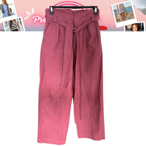 Free People FP One Imogen Wide Leg Crop Pants Sz 2 | Rose - Picture 2 of 11